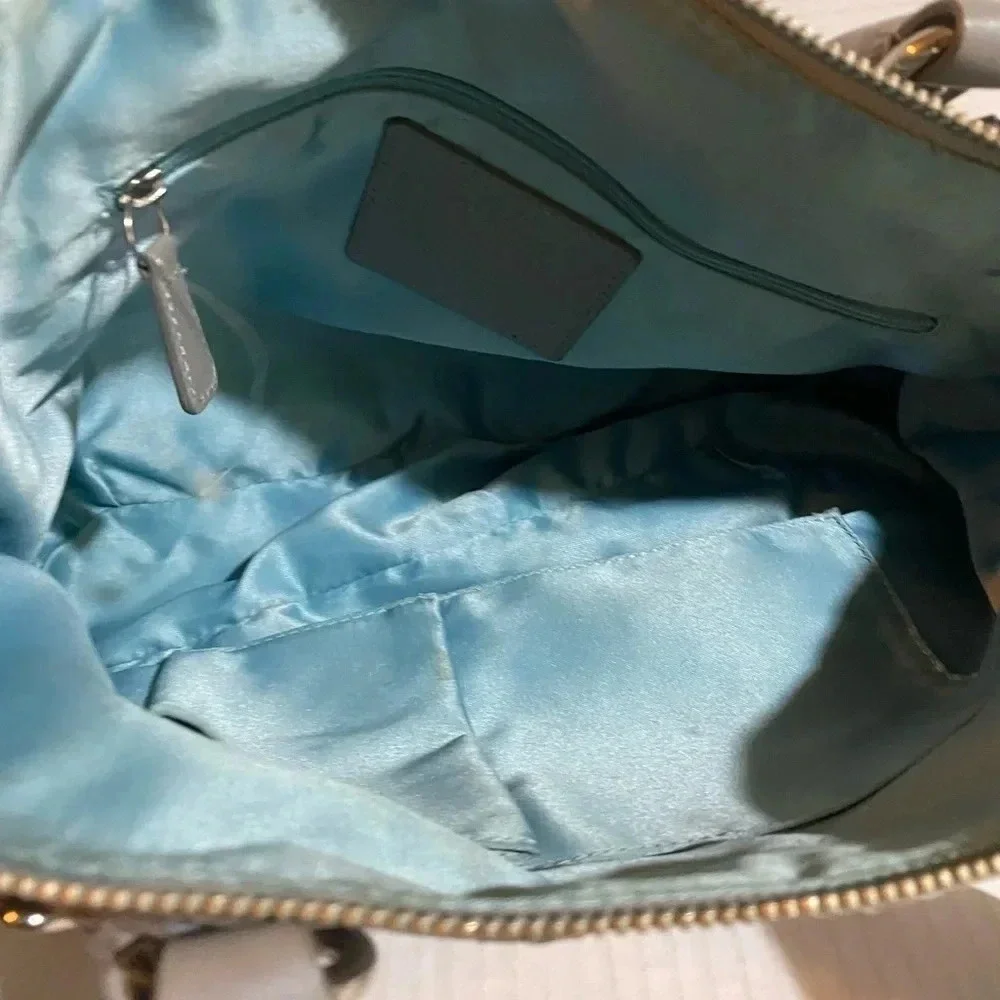 Coach grey nylon satchel handbag - Picture 5 of 8